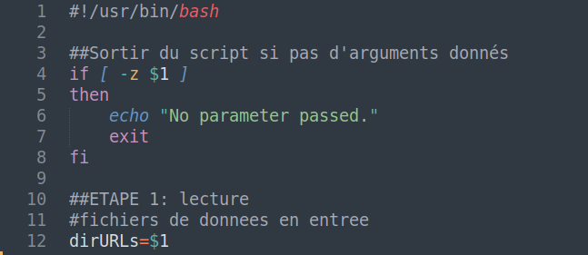 screenshot création des tableaux